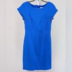 J. Crew Blue Basketweave Dress